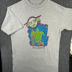 VTG 1989 Bahamas T-shirt XL Tropical USA Made Graphic Turtle Travel Vacation